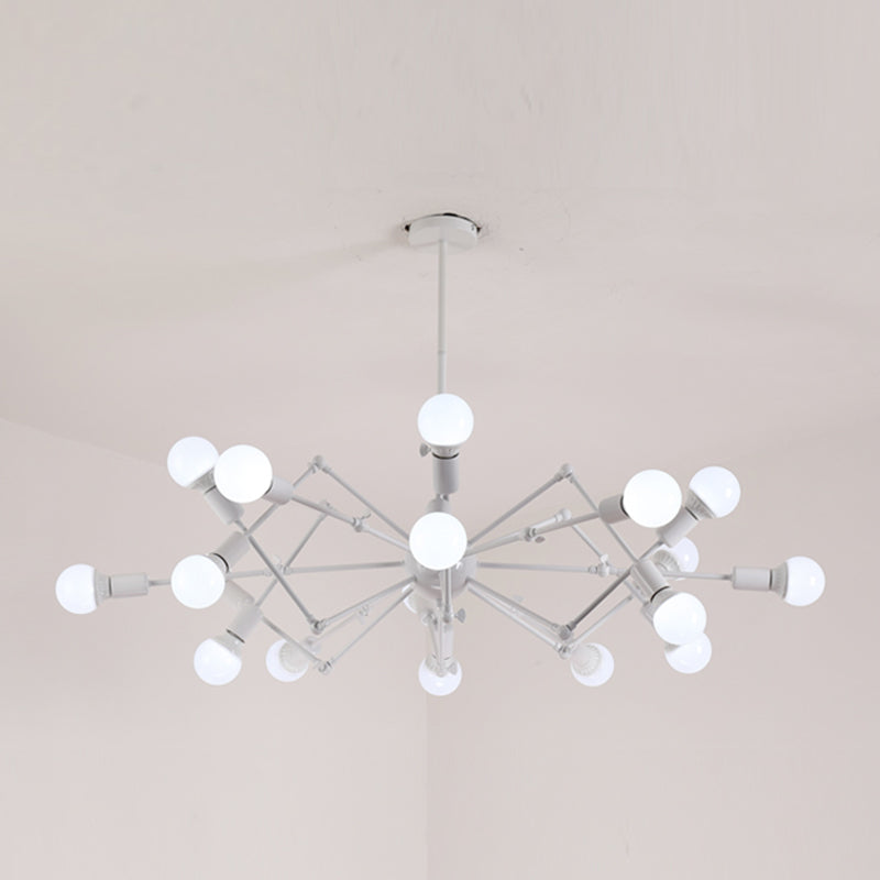 Spider Chandelier Lighting Fixtures Industrial Multi-Head Suspension Light for Living Room