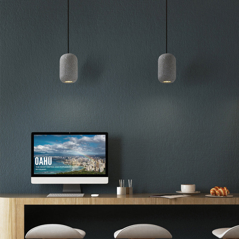 Zylindrische Zement hängen hängendes modernistische Einfachheit Federung für Schlafzimmer