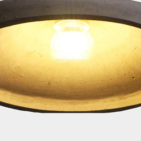 Grey Cement Pendant Light Modernist Suspension Pendant for Bedroom Foyer