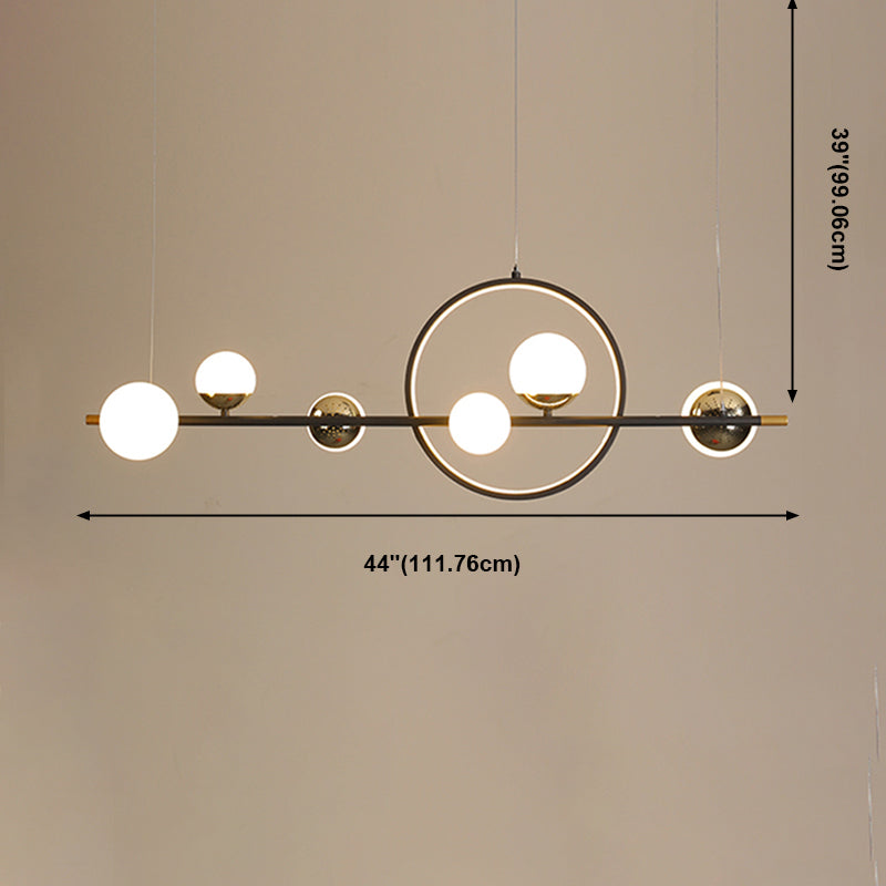 Simple Island Lighting Contemporary Hanging Lamp with Acrylic Shade for Dining Room