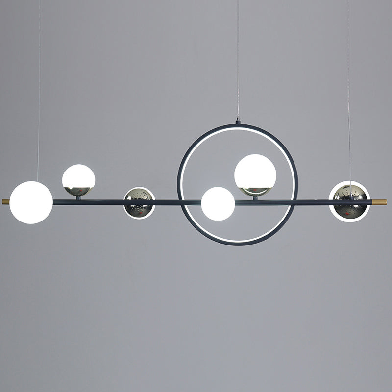 Simple Island Lighting Contemporary Hanging Lamp with Acrylic Shade for Dining Room