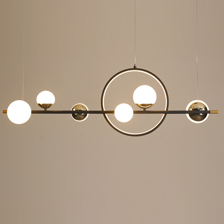 Simple Island Lighting Contemporary Hanging Lamp with Acrylic Shade for Dining Room