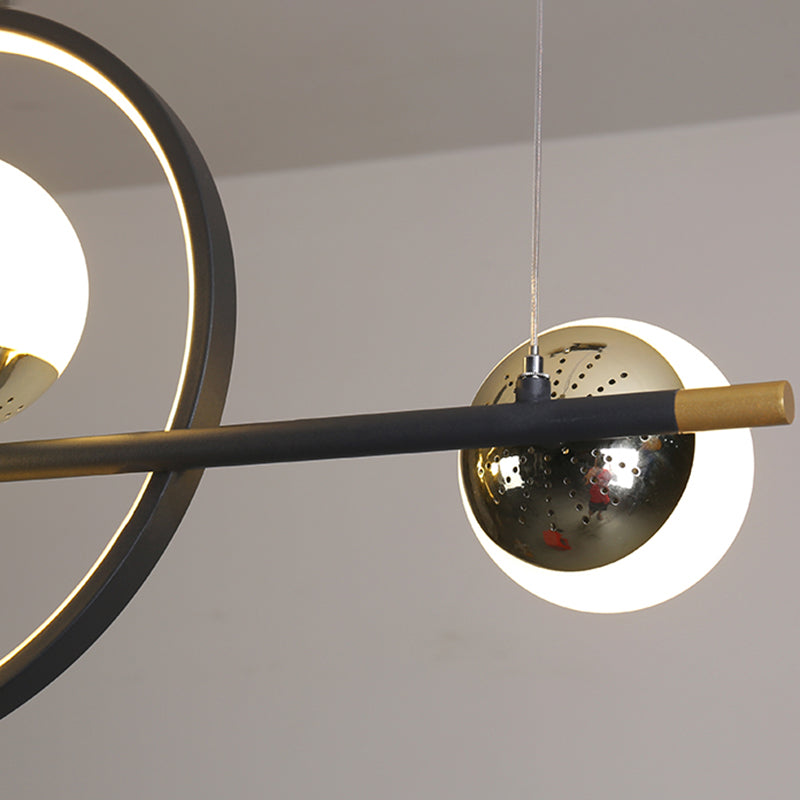 Simple Island Lighting Contemporary Hanging Lamp with Acrylic Shade for Dining Room