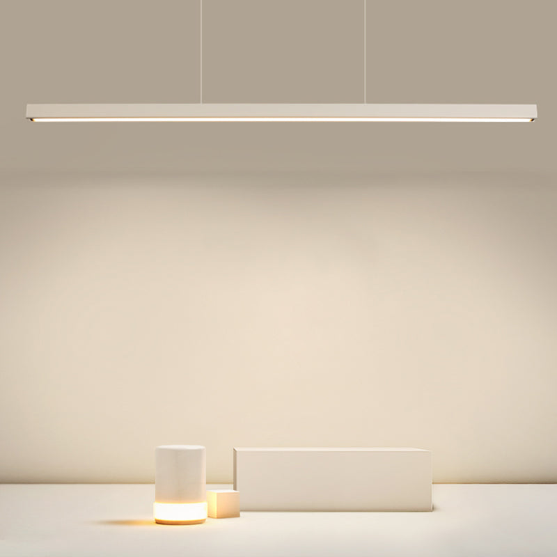 LED Modern eenvoudig hangende lichte rechthoek hanglamp met een hanglamp voor eetkamer