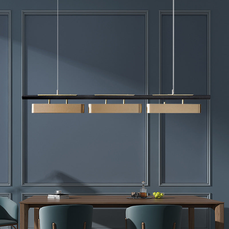 Modern Style LED Stainless Steel Hanging Light Fixture Dining Room Pendant Light