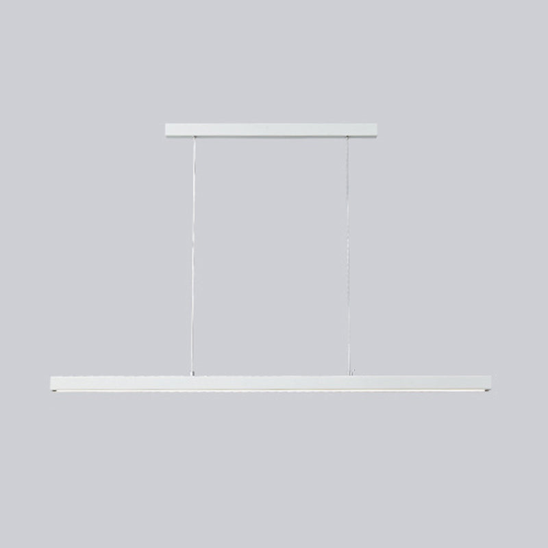 LED Long Strip Island Light Modern Style Pendant Lamp for Dining Room