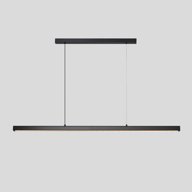 Suspendu de style Long Strip Island Long Light Light pour salle à manger