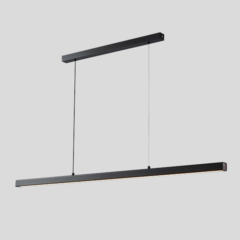 LED Long Strip Island Light Modern Style Pendant Lamp for Dining Room