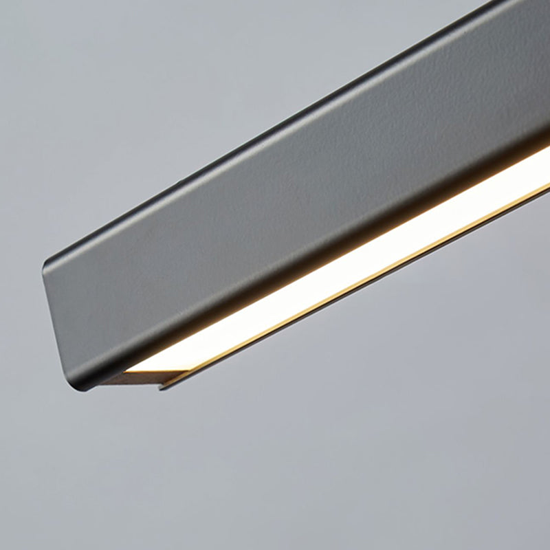 Suspendu de style Long Strip Island Long Light Light pour salle à manger