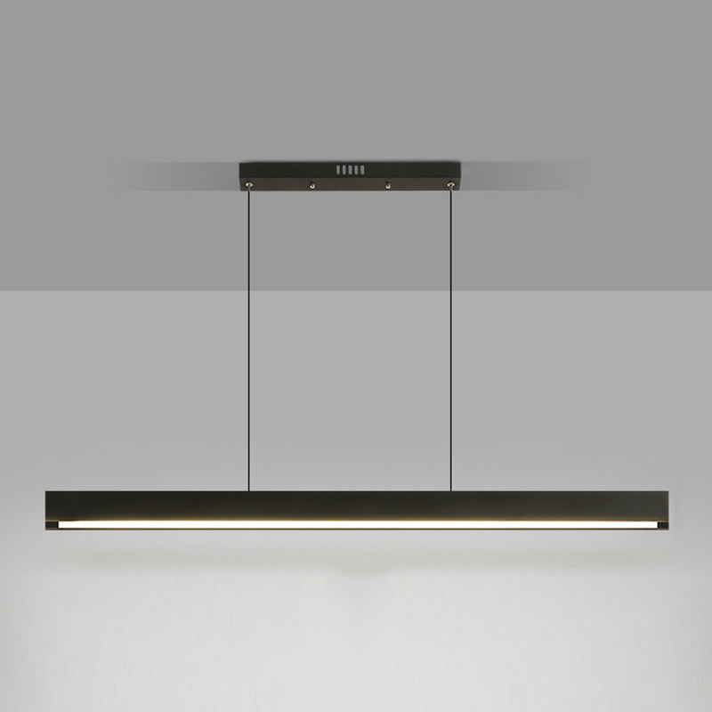 Modern LED Island Light Fixture Rectangle Shape Pendant Light for Home Dining Room
