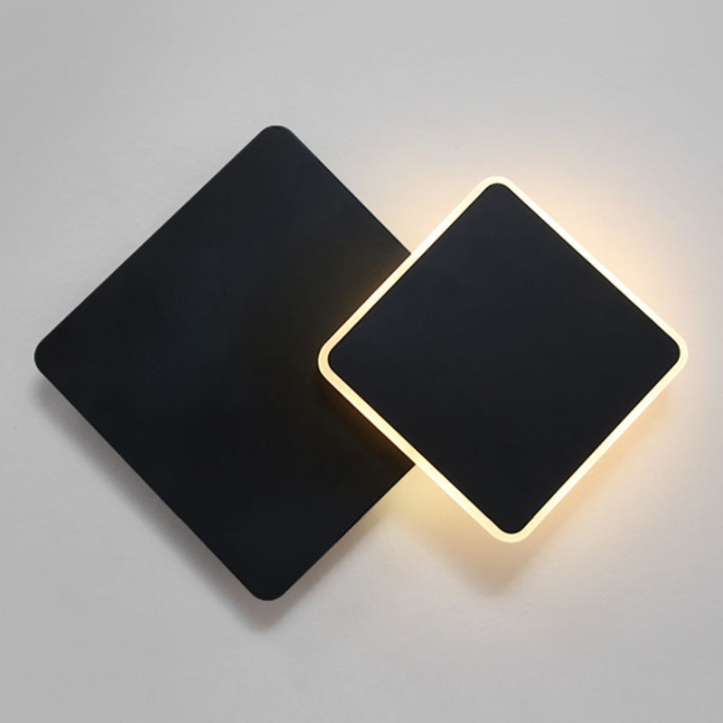 Minimalismus -Stil rotierende Wandleuchte LED -Wandlampe für Schlafzimmer Wohnzimmer