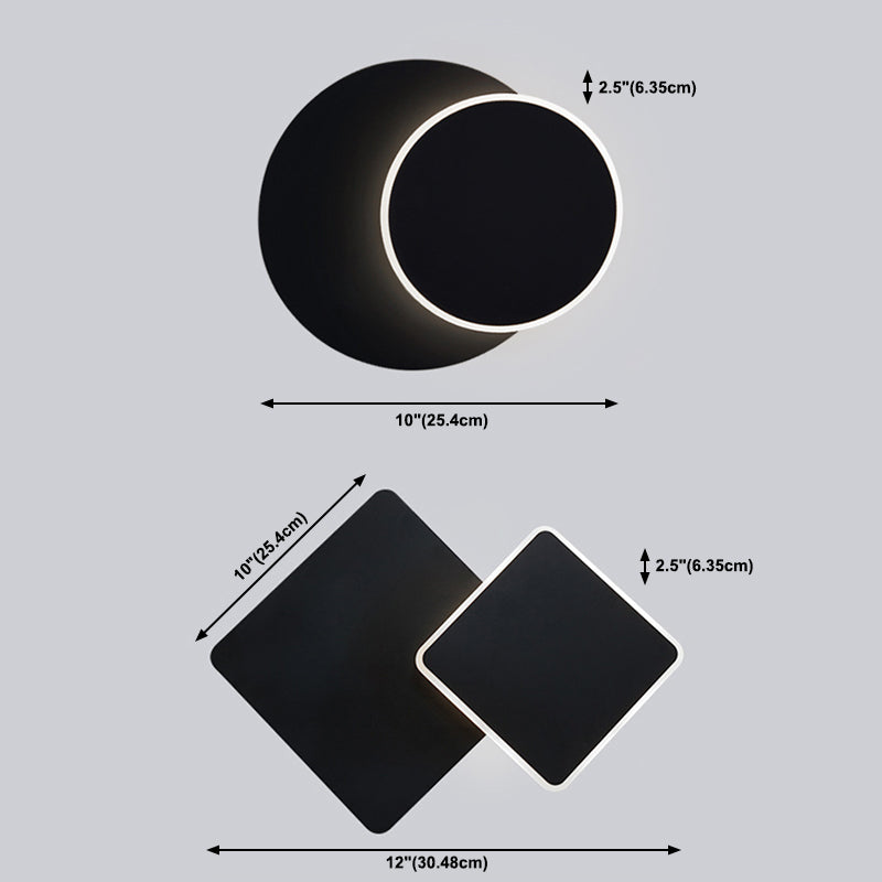 Minimalismus -Stil rotierende Wandleuchte LED -Wandlampe für Schlafzimmer Wohnzimmer