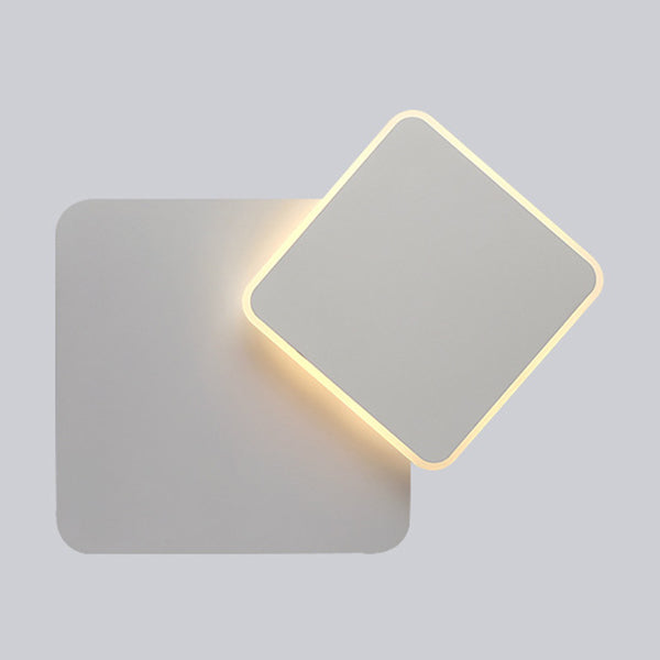 Minimalismus -Stil rotierende Wandleuchte LED -Wandlampe für Schlafzimmer Wohnzimmer