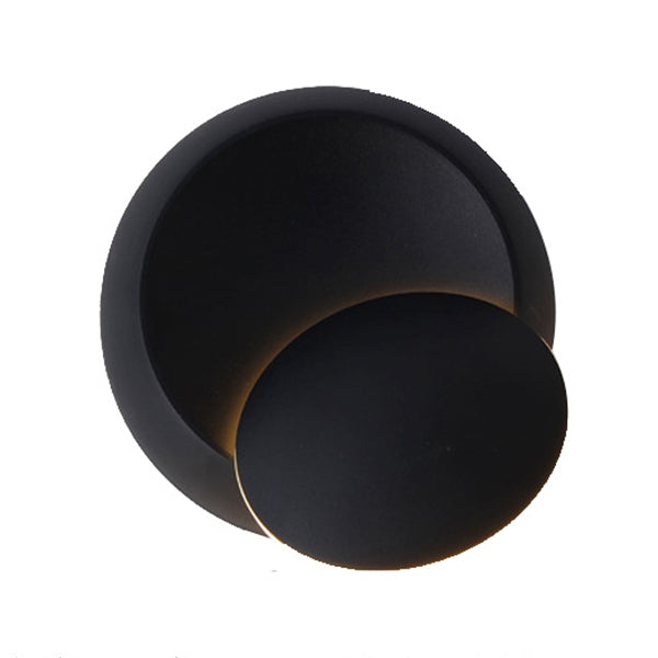 Bedroom Nordic Sconce Light Fixtures Circular LED Rotatable Wall Mounted Lighting
