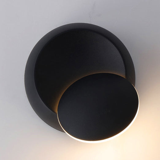 Bedroom Nordic Sconce Light Fixtures Circular LED Rotatable Wall Mounted Lighting