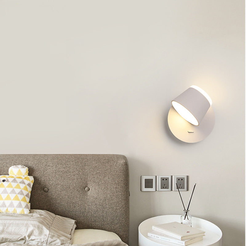 Schlafzimmer einfache LED -Leuchterleuchte rotierbare wandmontierte Beleuchtungskörper