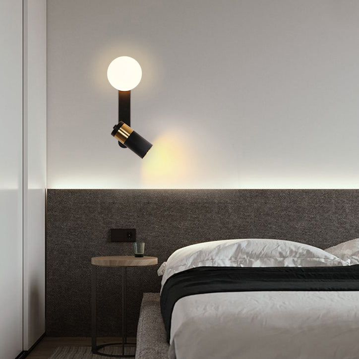 Minimalismus Rotatierbares Leuchtenleuchte zeitgenössische Wandleuchte für Schlafzimmer