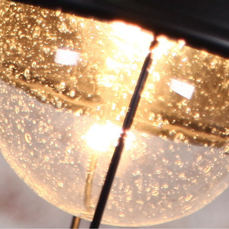 Lampada da incasso nera industriale a 1 testa montata a soffitto per esterni