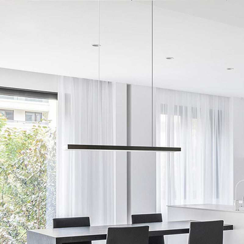 LED RECTANGE ISLAND LIGHT DIMPLE MODERN MODERN PENDANT LAMPE POUR SALLE DE DINSAGE