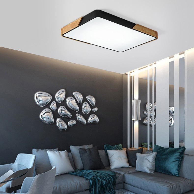 Modern Macaroon Geometric LED Massimale Lampada Ferro 1 Light Flush Mount per Bedroom