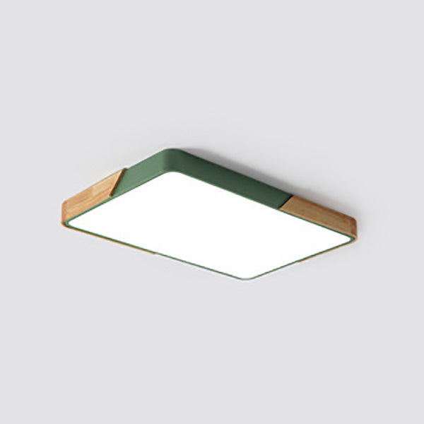 Modern Macaroon Geometric LED Massimale Lampada Ferro 1 Light Flush Mount per Bedroom