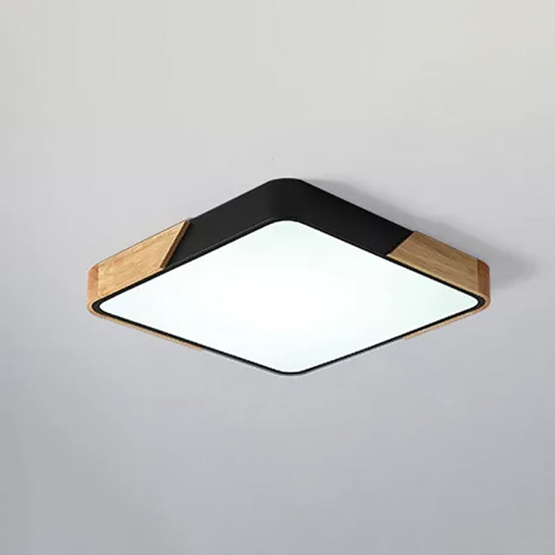 Modern Macaroon Geometric LED Massimale Lampada Ferro 1 Light Flush Mount per Bedroom