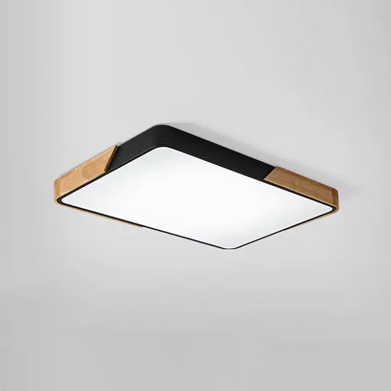 Modern Macaroon Geometric LED Massimale Lampada Ferro 1 Light Flush Mount per Bedroom