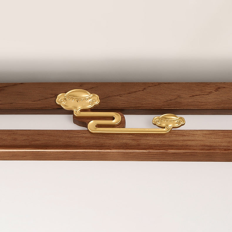 Modern Geometric LED Ceiling Lamp Wood Flush Mount for Balcony Dining Room