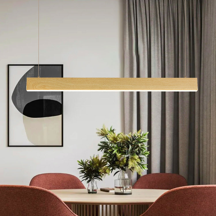 Linear Chandelier Light Contemporary Aluminum Island Chandelier with Acrylic Shade