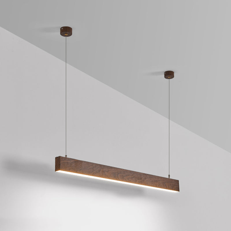 Lustre lustre linéaire lustre de l'île en aluminium contemporain avec une teinte acrylique