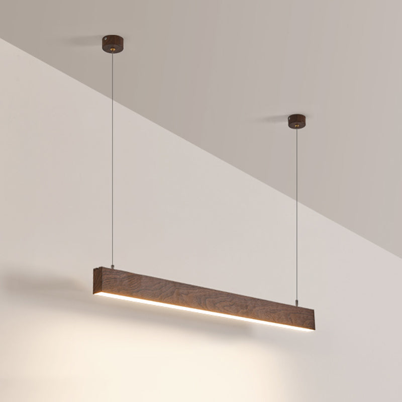 Linear Chandelier Light Contemporary Aluminum Island Chandelier with Acrylic Shade