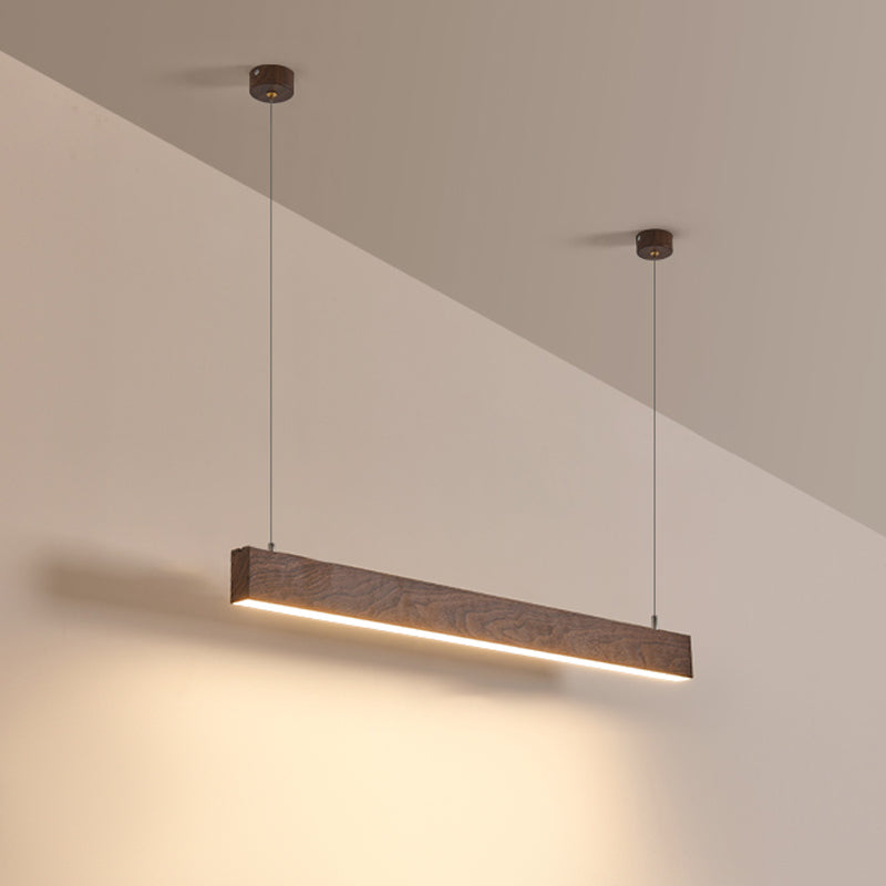 Linear Chandelier Light Contemporary Aluminum Island Chandelier with Acrylic Shade