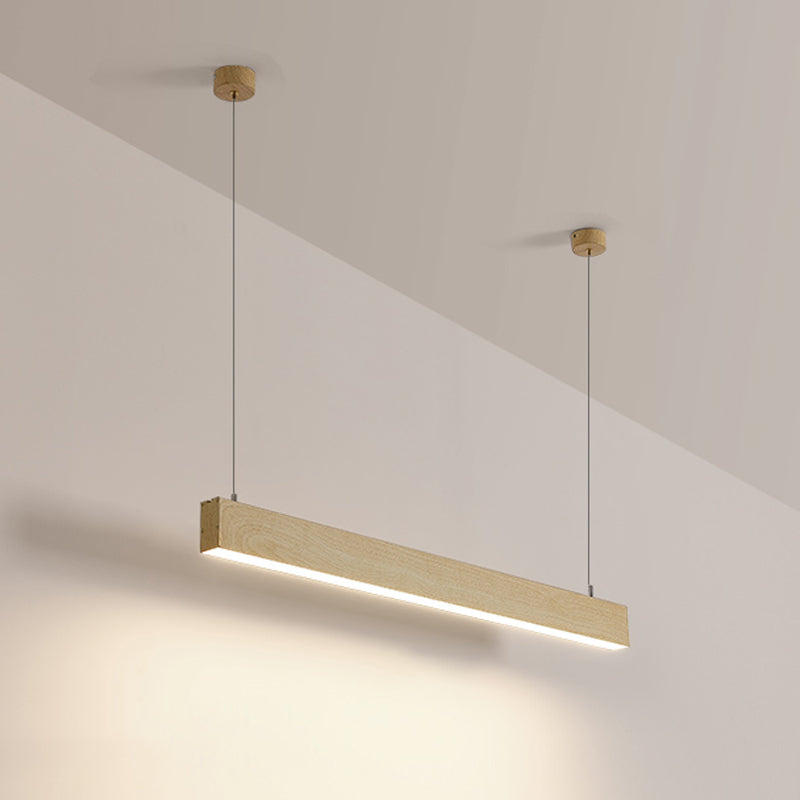 Linear Chandelier Light Contemporary Aluminum Island Chandelier with Acrylic Shade