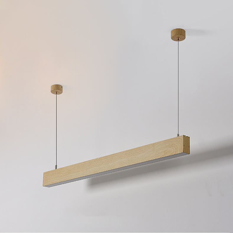 Lustre lustre linéaire lustre de l'île en aluminium contemporain avec une teinte acrylique