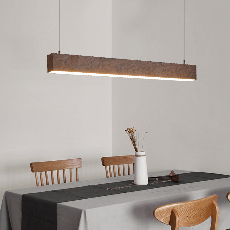 Lustre lustre linéaire lustre de l'île en aluminium contemporain avec une teinte acrylique