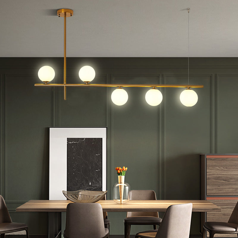 Contemporary Pendant Lights Sphere Glass Island Chandelier for Kitchen