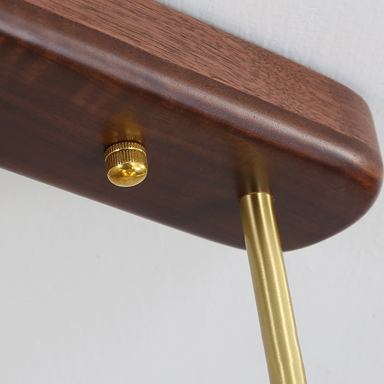 Sfera Isola Light Contemporary Wood Isola lampadario con tonalità di vetro