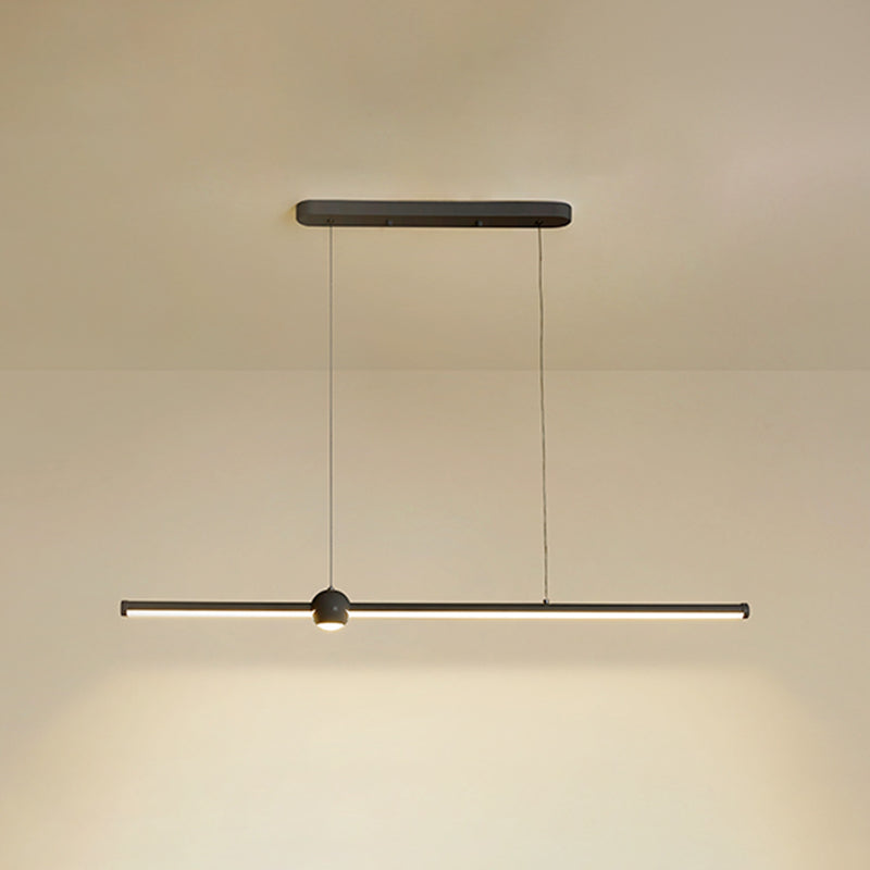 Contemporary Pendant Lights Linear Metal Island Chandelier for Kitchen