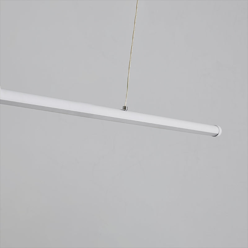 Pendants contemporains lustre de l'île en métal linéaire pour la cuisine