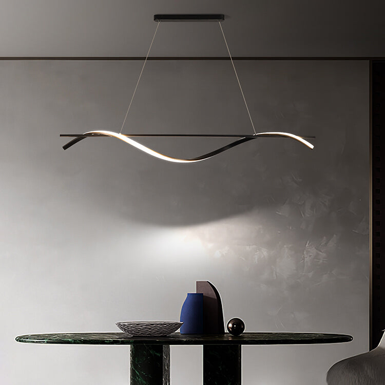 Lineaire kroonluchter eiland kroonluchter licht moderne metalen kroonluchter verlichtingsarmaturen