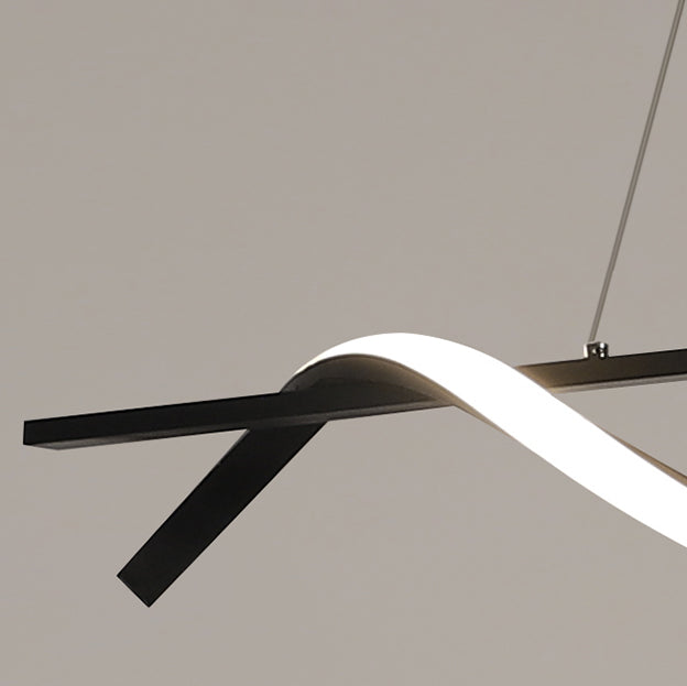 Lineaire kroonluchter eiland kroonluchter licht moderne metalen kroonluchter verlichtingsarmaturen