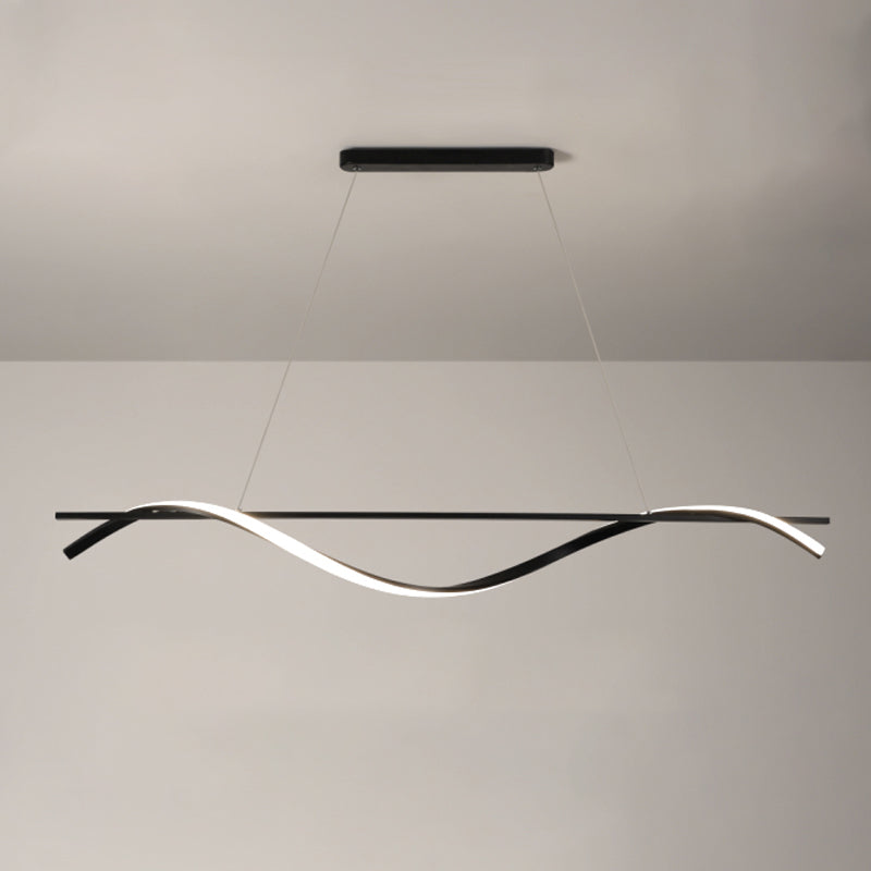 Lineaire kroonluchter eiland kroonluchter licht moderne metalen kroonluchter verlichtingsarmaturen