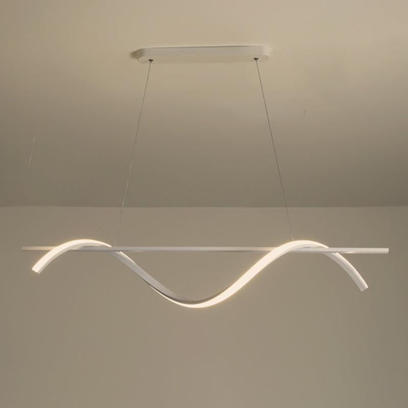 Lineaire kroonluchter eiland kroonluchter licht moderne metalen kroonluchter verlichtingsarmaturen