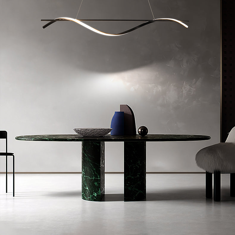 Lineaire kroonluchter eiland kroonluchter licht moderne metalen kroonluchter verlichtingsarmaturen