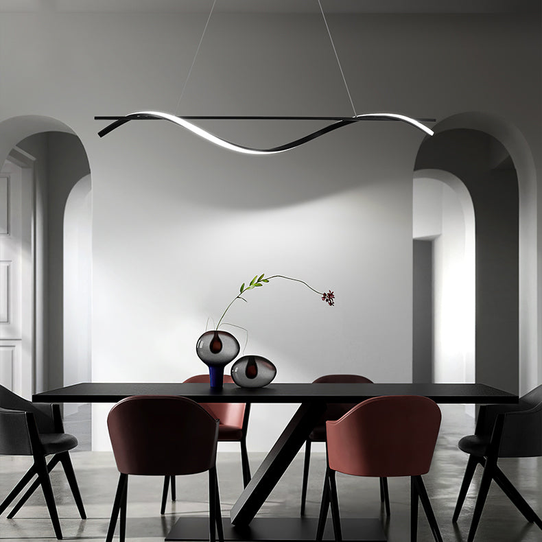 Lineaire kroonluchter eiland kroonluchter licht moderne metalen kroonluchter verlichtingsarmaturen