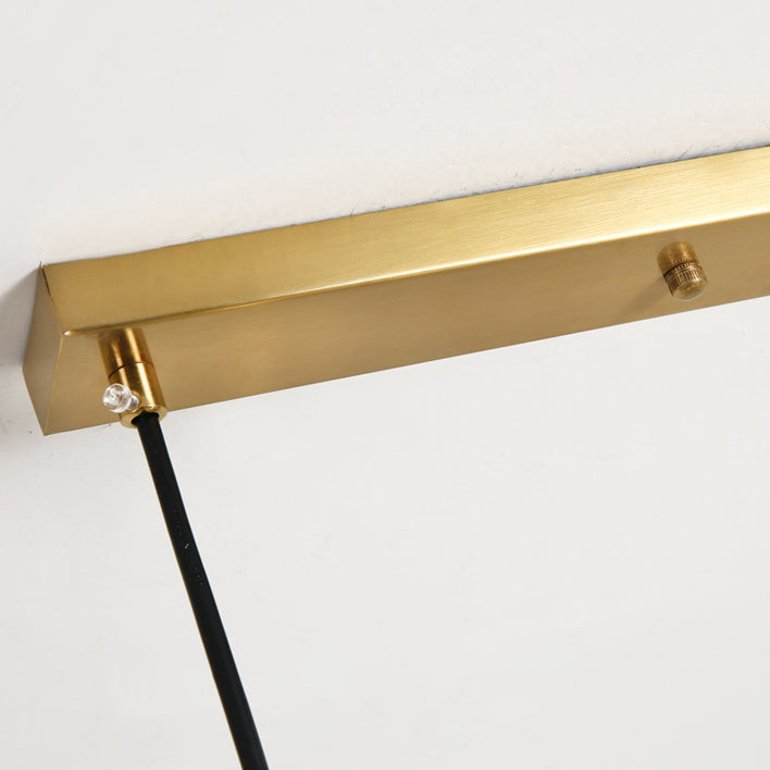 6-Light Sphere Island Lights Contemporary Metal Island Chandelier with Glass Shade