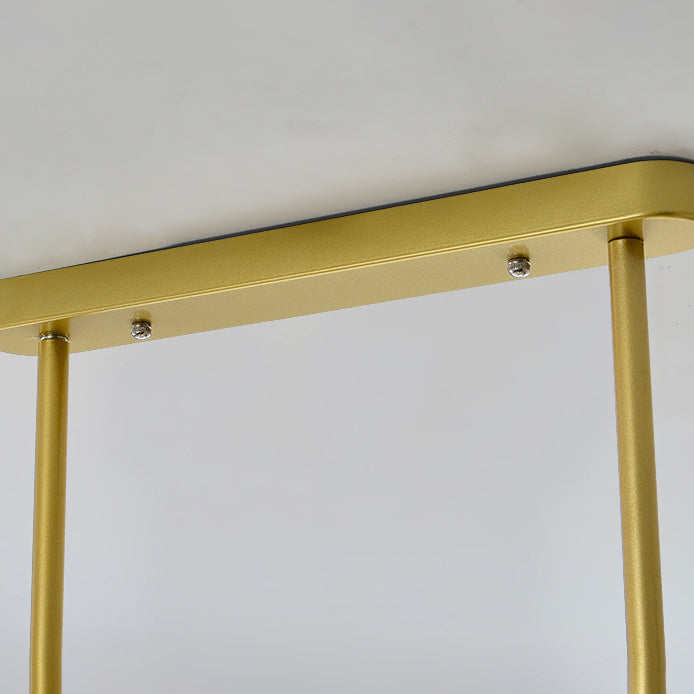 Zeitgenössischer Anhänger Lichter Globe Metal Island Kronleuchter mit Glasschatten