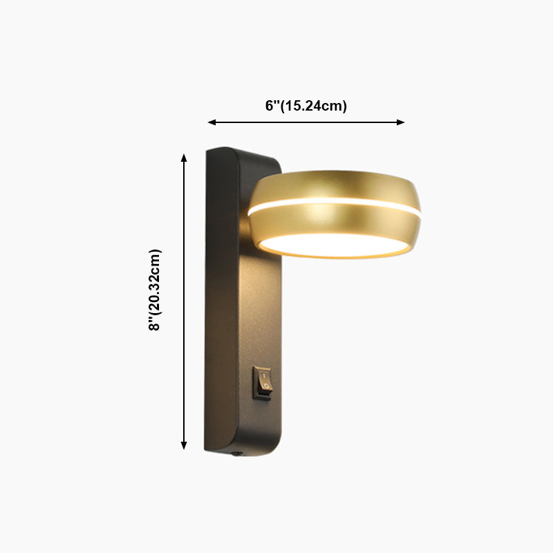 Luces de apliques de pared de tambor de estilo contemporáneo 1 Luz LED LIGHTIVE