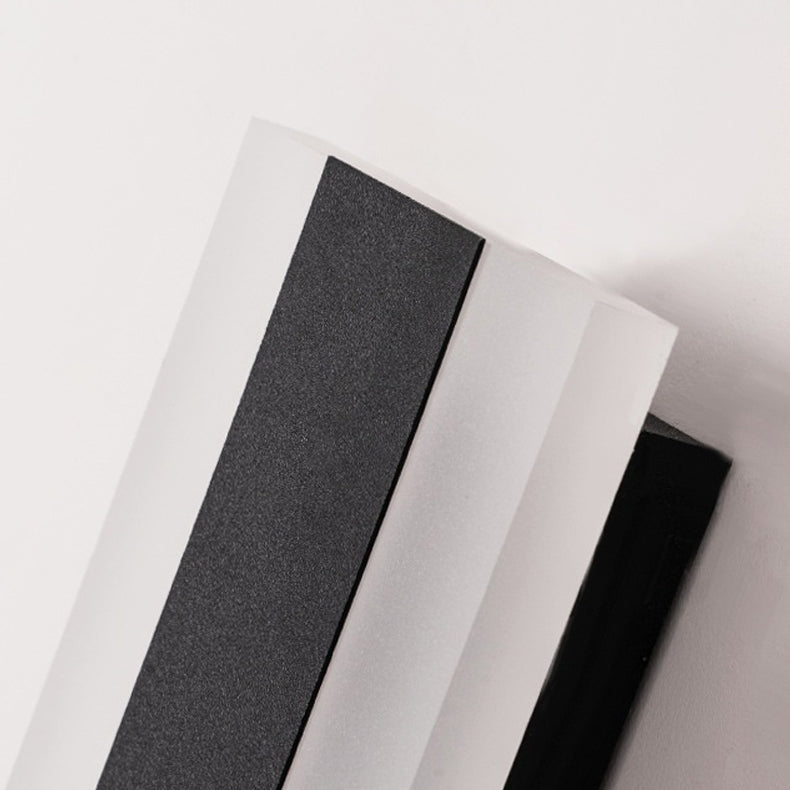 Luces de apliques de pared lineal contemporánea 1 Light Light Light Accesorio con sombra acrílica