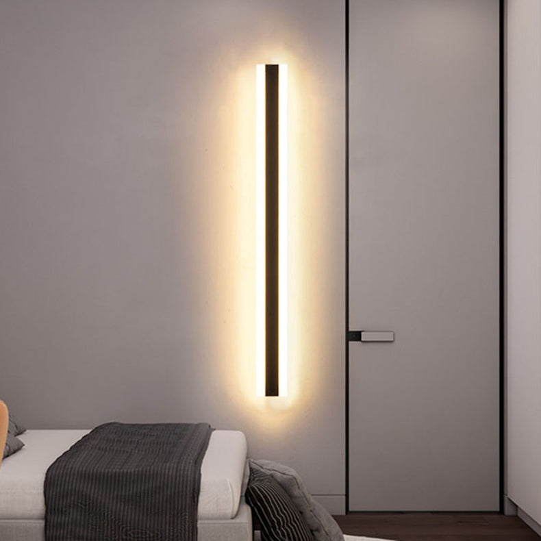 Luces de apliques de pared lineal contemporánea 1 Light Light Light Accesorio con sombra acrílica